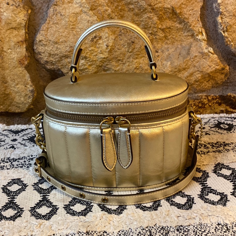 Coach Originals quilted golden handbag